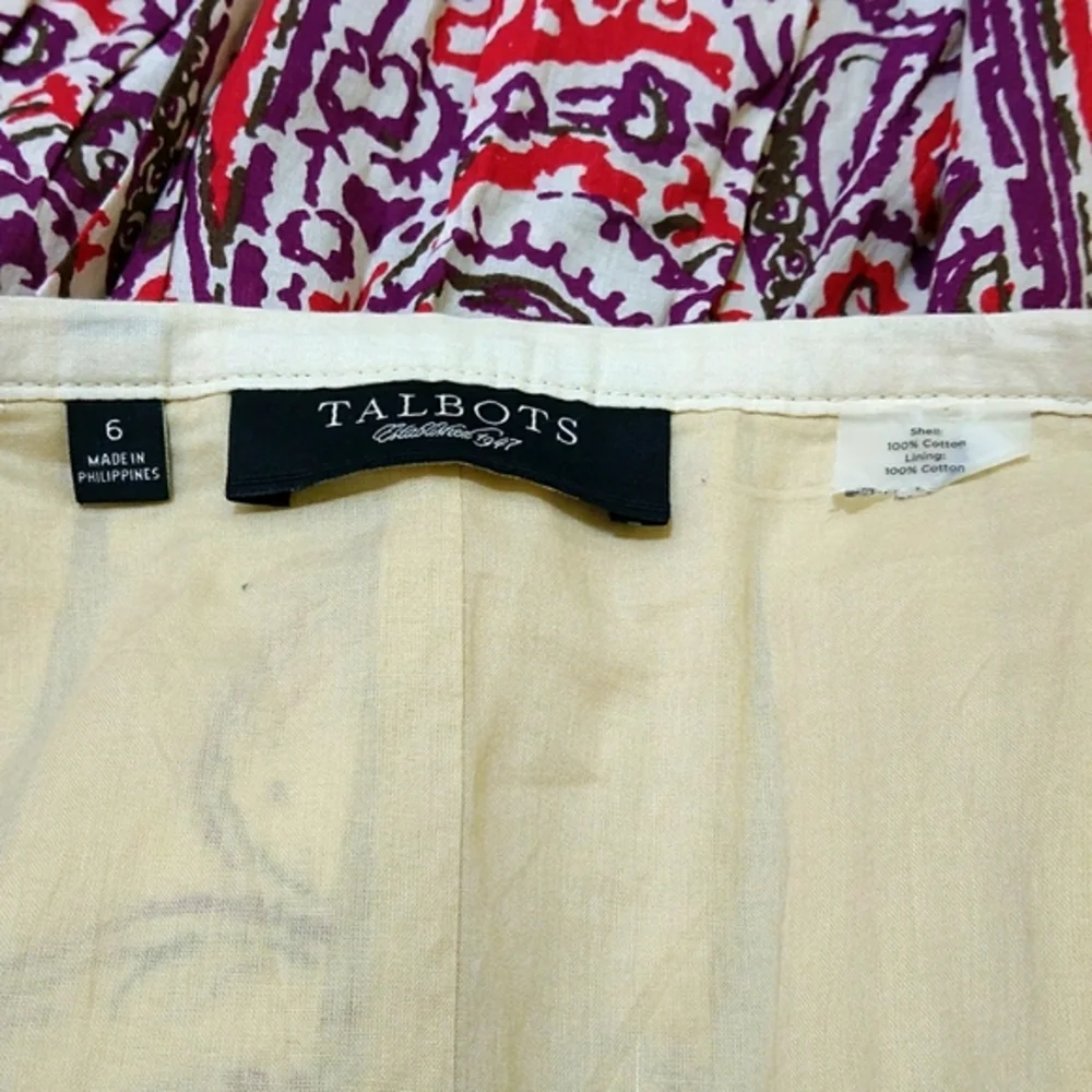 Pleated Lined A-Line Midi Skirt - Sz‎ 6